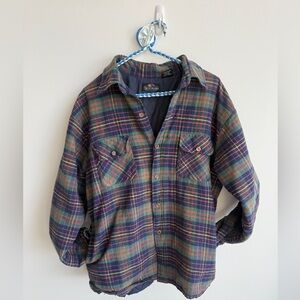 Vintage Fruit of the Loom flannel
quilted jacket 
Large
